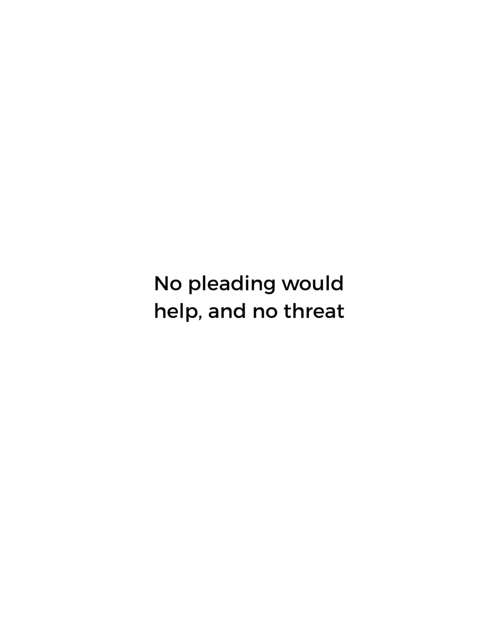Alt: Absence — الغياب | No pleading would help, and no threat | ENJZ
