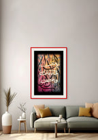 Destined — مكتوب framed in a bright contemporary living room | ENJZ